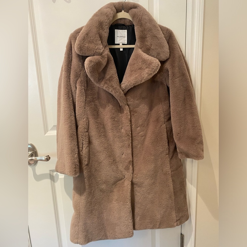 AVES LES FILLES soft brown coat